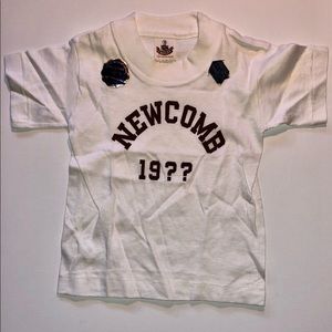 Vintage 50 year old Newcomb College toddler shirt